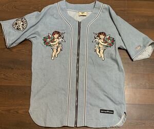 Super Rare Watson Heaven Sent Hell Bent Angles Baseball Jersey Mens Sz L